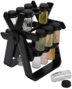 18 Spice Jars with rotating Rack