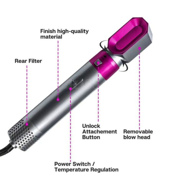 5 in 1 Hair Straightener Dryer Comb