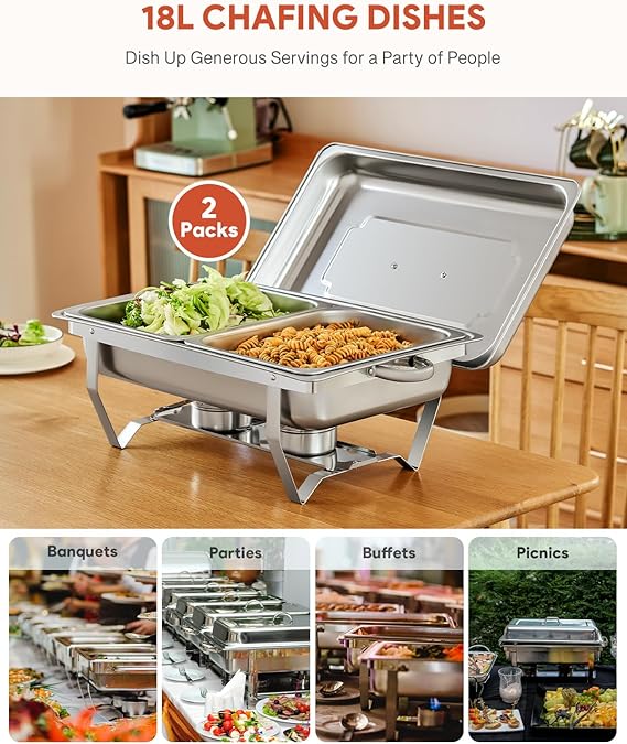 2 Set 10L Chafing Dish Set