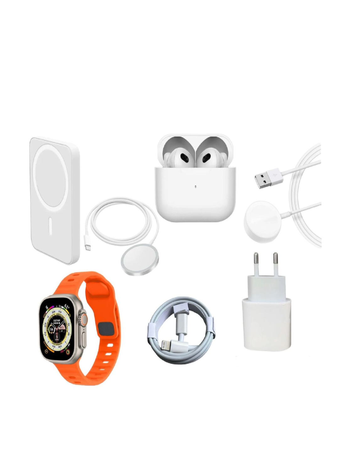 6 in 1 Fitness Smart Watch Combo