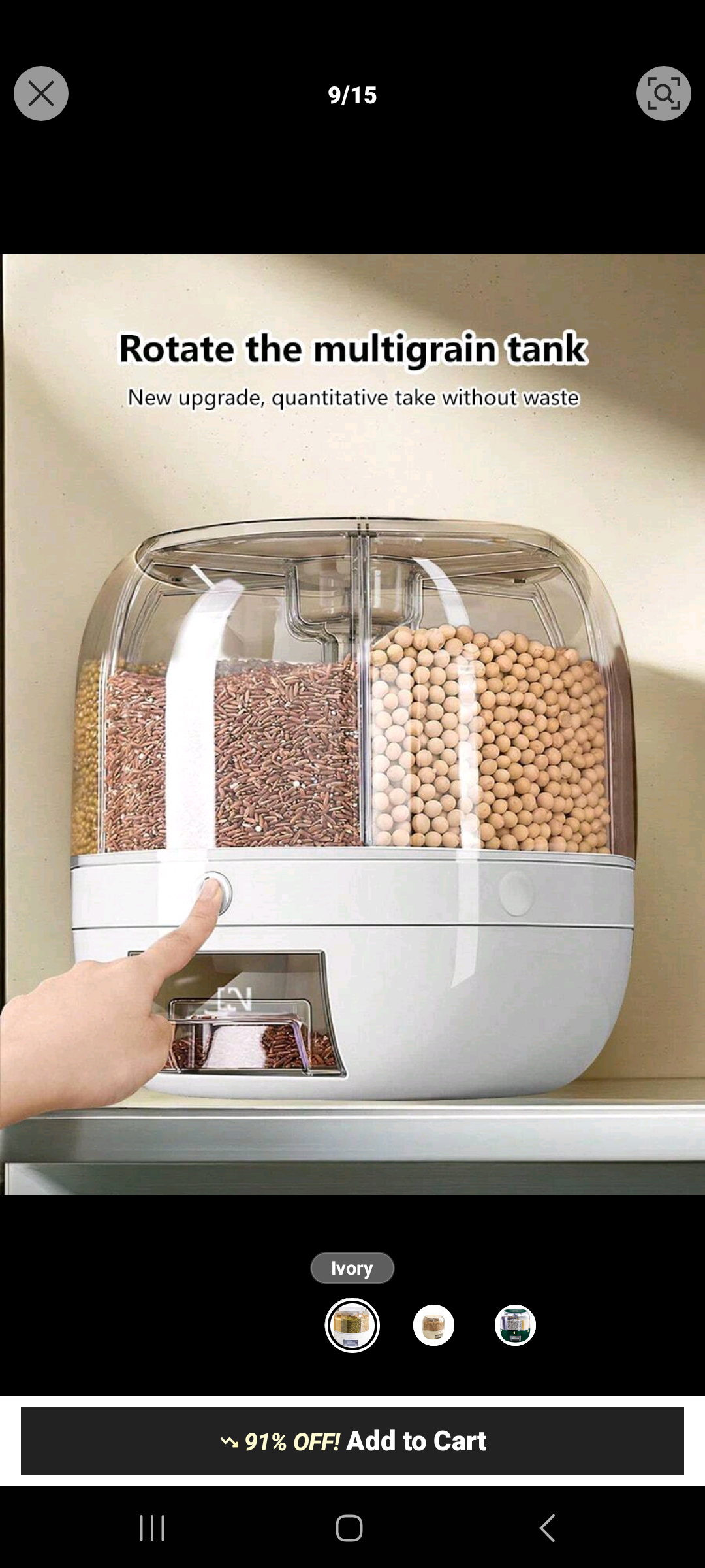 360 Rotating Devided Compartment Storage